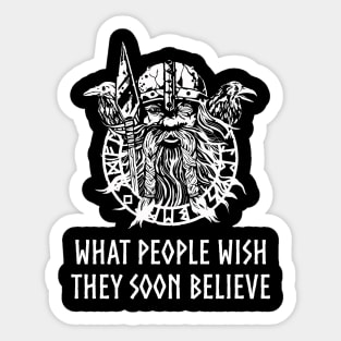 Medieval Viking Mythology Norse Proverb Scandinavian Odin Sticker